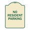 Signmission Reserved Parking No Resident Parking Heavy-Gauge Aluminum Sign, 24" x 18", TG-1824-23045 A-DES-TG-1824-23045 - alternate 1